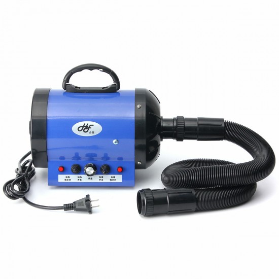 2800W Dog Pet Grooming Dryer Hair Dryer Removable Pet Hairdryer With 3 Nozzle