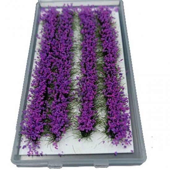 28Pcs Mini Flower Cluster Glass Miniature Model DIY Scenery Landscape Sand Table Decorations