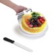 28cm Rotating Cake Icing Decorating Revolving Display Stand Turntable Smoother 28cm Rotating Cake Icing Decorating Revolving Display Stand Turntable Smoother