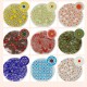 28g 90 COE Fusible Glass Beads Rainbow Mix Handmade Millefiori for Mosaic Decorations 28g 90 COE Fusible Glass Beads Rainbow Mix Handmade Millefiori for Mosaic Decorations