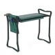 2IN1 Garden Kneeler Seat Kneeling Bench EVA Soft Pad Stool W/ Outdoor Pouch