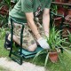 2IN1 Garden Kneeler Seat Kneeling Bench EVA Soft Pad Stool W/ Outdoor Pouch
