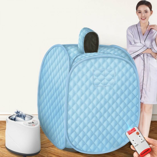 2L Sauna Spa Steam Foldable Portable Tent Full Body Slim Loss Weight Detox