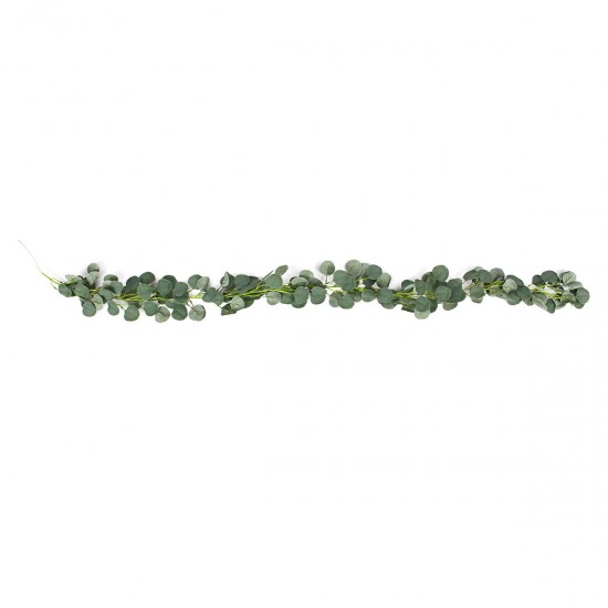 2M Artificial Plants Greenery Garland Faux Silk Vines Wreath Wedding Wall Leaves Decor Supplies