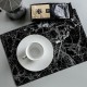 2PCS Marble Placemats Kitchen Dining Table Place Mats Pads Decor PVC 45x30CM