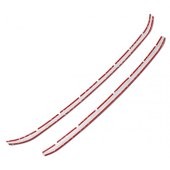2PCS Stainless Steel Front Bumper Grill Grille Strip For Honda CRV 2017 2018 2PCS Stainless Steel Front Bumper Grill Grille Strip For Honda CRV 2017 2018