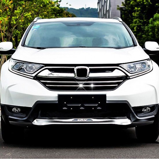 2PCS Stainless Steel Front Bumper Grill Grille Strip For Honda CRV 2017 2018 2PCS Stainless Steel Front Bumper Grill Grille Strip For Honda CRV 2017 2018