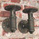 2Pcs 3/4 Inch Iron Shelf Support Flange Industrial Pipe Bracket 130x160mm 2Pcs 3/4 Inch Iron Shelf Support Flange Industrial Pipe Bracket 130x160mm