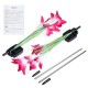 2Pcs 4LED Solar Light Flower Outdoor Garden LED Light 2Pcs 4LED Solar Light Flower Outdoor Garden LED Light