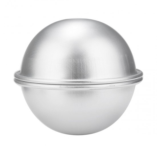 2Pcs 8cm Aluminum Bath Molds Sphere Round Ball Mould DIY Handmade Crafts 2Pcs 8cm Aluminum Bath Molds Sphere Round Ball Mould DIY Handmade Crafts