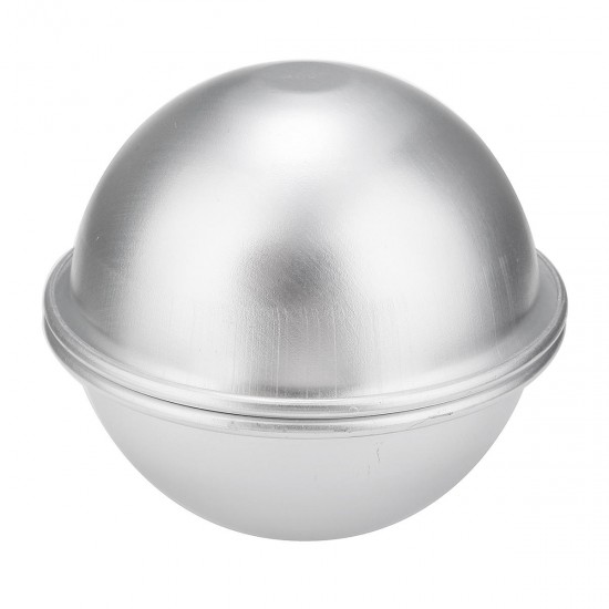 2Pcs 8cm Aluminum Bath Molds Sphere Round Ball Mould DIY Handmade Crafts 2Pcs 8cm Aluminum Bath Molds Sphere Round Ball Mould DIY Handmade Crafts