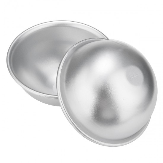 2Pcs 8cm Aluminum Bath Molds Sphere Round Ball Mould DIY Handmade Crafts 2Pcs 8cm Aluminum Bath Molds Sphere Round Ball Mould DIY Handmade Crafts