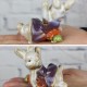 2Pcs Ceramic Bunny Easter Vintage Rabbit Decorations Table Party Home Ornaments