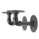 2Pcs Industrial Pipe Shelf Brackets Bookcases Holder Shelving Storage Rustic Decoration 2Pcs Industrial Pipe Shelf Brackets Bookcases Holder Shelving Storage Rustic Decoration
