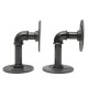 2Pcs Industrial Pipe Shelf Brackets Bookcases Holder Shelving Storage Rustic Decoration 2Pcs Industrial Pipe Shelf Brackets Bookcases Holder Shelving Storage Rustic Decoration