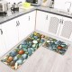 2Pcs Kitchen Floor Carpet Non-Slip Area Rug Bathroom Door Mat Set 2Pcs Kitchen Floor Carpet Non-Slip Area Rug Bathroom Door Mat Set