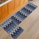 2Pcs Kitchen Floor Carpet Non-Slip Area Rug Bathroom Floor Mat Set