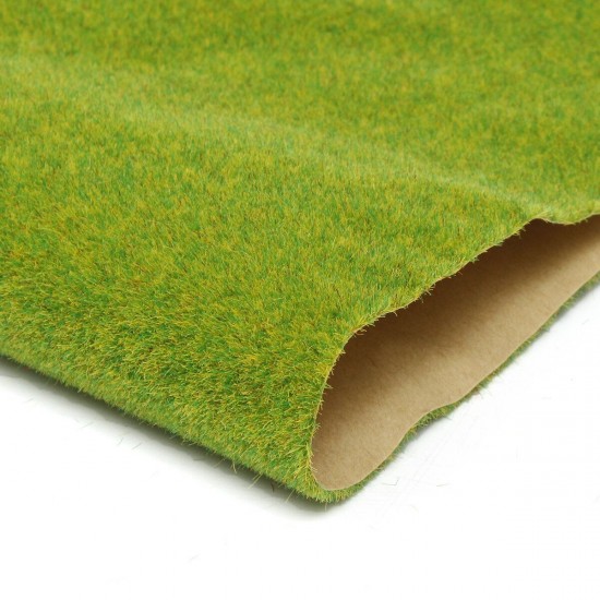 2Pcs Model Grass Mat Artificial Train Grass Mat Lawn Paper for DIY Train Railroad Scenery Landscape Decorations