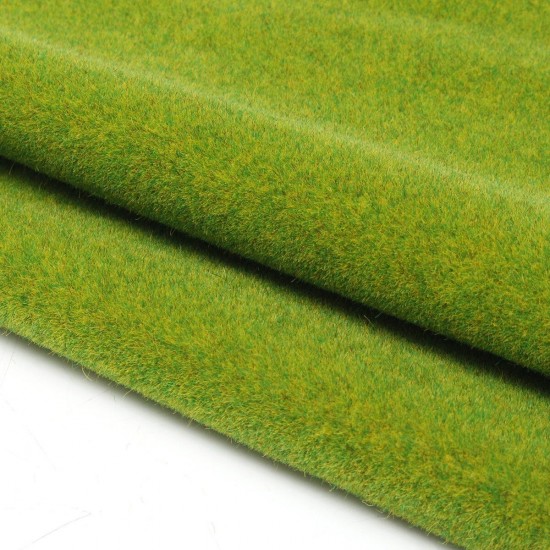 2Pcs Model Grass Mat Artificial Train Grass Mat Lawn Paper for DIY Train Railroad Scenery Landscape Decorations
