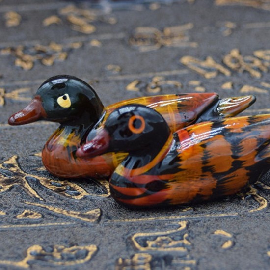 2Pcs Resin Mandarin Ducks Feng Shui Chopstick Holder Home Office Display Decoration 2Pcs Resin Mandarin Ducks Feng Shui Chopstick Holder Home Office Display Decoration