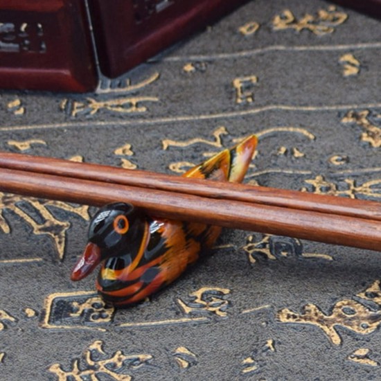 2Pcs Resin Mandarin Ducks Feng Shui Chopstick Holder Home Office Display Decoration 2Pcs Resin Mandarin Ducks Feng Shui Chopstick Holder Home Office Display Decoration
