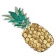 2Pcs Sequined Pineapple Embroidery Iron On Patch Badge Sew Craft Clothes Applique Decorations