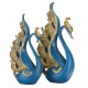 2Pcs Swan Ornaments Resin Figurine Home Room TV Cabinet Display Decorations