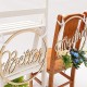 2Pcs Wedding Chair Signs Decorative Wooden Pendants Groom Bride Party Decorations 2Pcs Wedding Chair Signs Decorative Wooden Pendants Groom Bride Party Decorations