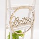 2Pcs Wedding Chair Signs Decorative Wooden Pendants Groom Bride Party Decorations 2Pcs Wedding Chair Signs Decorative Wooden Pendants Groom Bride Party Decorations