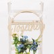2Pcs Wedding Chair Signs Decorative Wooden Pendants Groom Bride Party Decorations 2Pcs Wedding Chair Signs Decorative Wooden Pendants Groom Bride Party Decorations