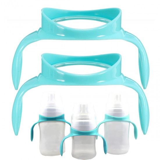 2Pcs/Set Baby Bottles Handles for Avent Wide Neck Classic Feeding Bottle Easy Carry Handles 2Pcs/Set Baby Bottles Handles for Avent Wide Neck Classic Feeding Bottle Easy Carry Handles