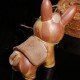 2Pcs/Set Ceramic Incense Cone Burner Incense Holder Donkey Pulling Millstone w/ Rope Lucky Fragrant Censer Decor