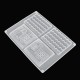 2Pcs/Set DIY Jewelry Bezel Making Crystal Silicone Resin Mould Casting Molds Kit Art Craft