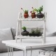 2Tier Wooden Shelves Flower Pot Plant Stand Display Indoor Outdoor Garden Patio 2Tier Wooden Shelves Flower Pot Plant Stand Display Indoor Outdoor Garden Patio