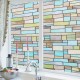 2m Brick Static Cling Cover Frosted Window Glass Film Sticker Privacy Home Decor