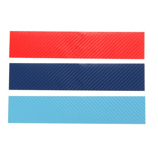 3 Colors Carbon Fiber Stripe Sticker Decal For BMW Front Grill Grille Exterior Car Stickers