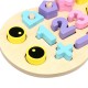 3 In 1 Education Assembling Logarithmic Board Digital Shape Building Block Toys