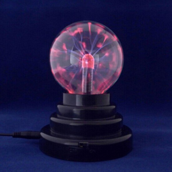 3 Inch Butterfly Plasma Ball Light Table Lamp Cool Magic Fun Science Electricity Desktop Decor