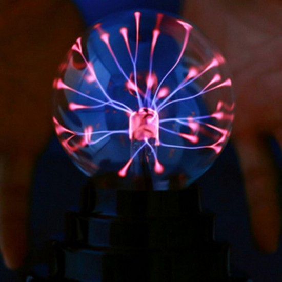 3 Inch Butterfly Plasma Ball Light Table Lamp Cool Magic Fun Science Electricity Desktop Decor