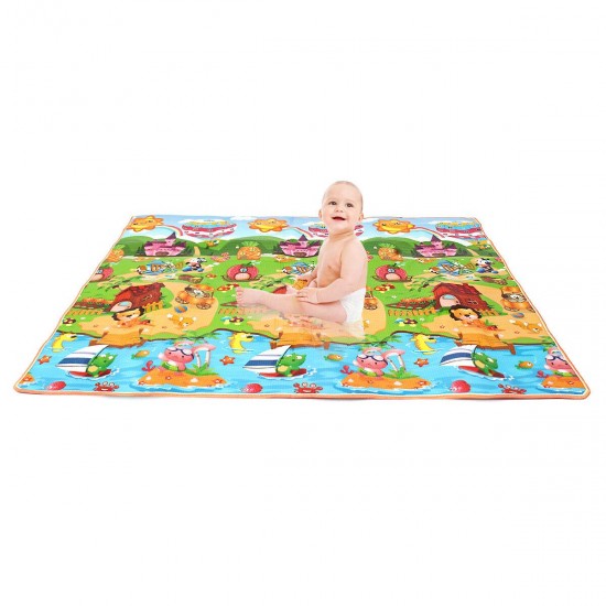 3 Size Baby Kids Floor Play Mat Rug Picnic Cushion Crawling Mat Pad Waterproof 3 Size Baby Kids Floor Play Mat Rug Picnic Cushion Crawling Mat Pad Waterproof