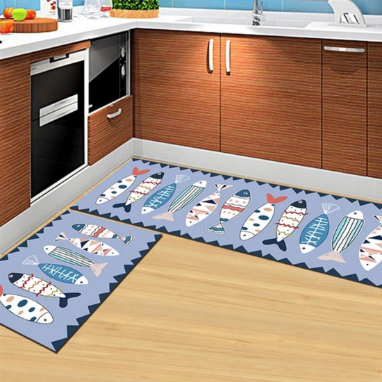 3 Sizes Flannel Cartoon Anti-Skid Area Rug Dining Room Home Carpet Floor Mat