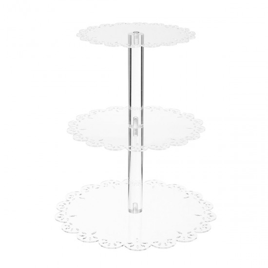 3 Tier Acrylic Cake Stand Storage Rack Dessert Display Holder Wedding Party Decorations 3 Tier Acrylic Cake Stand Storage Rack Dessert Display Holder Wedding Party Decorations