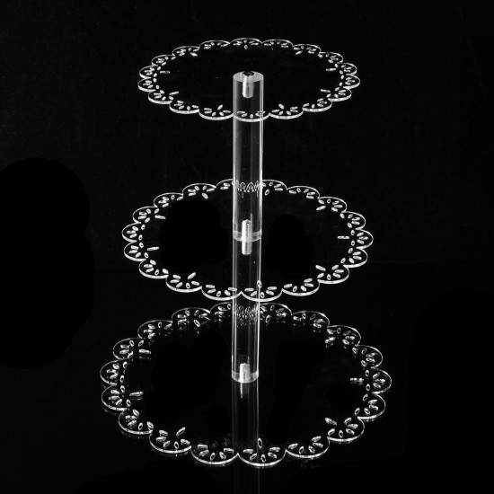 3 Tier Acrylic Cake Stand Storage Rack Dessert Display Holder Wedding Party Decorations 3 Tier Acrylic Cake Stand Storage Rack Dessert Display Holder Wedding Party Decorations