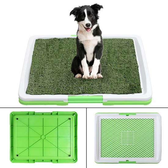 3 Tire Indoor Puppy Dog Pet Potty Training Pee Pad Mat Tray Grass Toilet With Tray 3 Tire Indoor Puppy Dog Pet Potty Training Pee Pad Mat Tray Grass Toilet With Tray