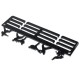 300x115x5mm 3 Tier Acrylic Medal Hanger Holder Display 300x115x5mm 3 Tier Acrylic Medal Hanger Holder Display