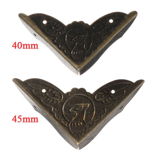 30Pcs 40mm 45mm Vintage Decorative Corner Protectors Brackets Edge Cover Bird Pattern