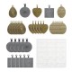 31pcs Resin Casting Molds Kit Silicone Mold Jewelry Making Pendant DIY Mould Set 31pcs Resin Casting Molds Kit Silicone Mold Jewelry Making Pendant DIY Mould Set
