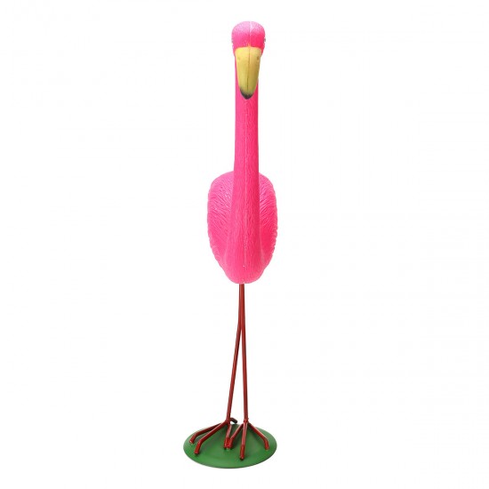 31x10.5x40cm DIY Pink Flamingo Garden Decorations Animal Model Without Wings