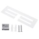 320x100x5mm 2 Tier Medal Hanger Holder Display Rack White 320x100x5mm 2 Tier Medal Hanger Holder Display Rack White