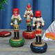 32CM Wooden Guard Nutcracker Soldier Toy Music Box Christmas Decorations Xmas Gift 32CM Wooden Guard Nutcracker Soldier Toy Music Box Christmas Decorations Xmas Gift